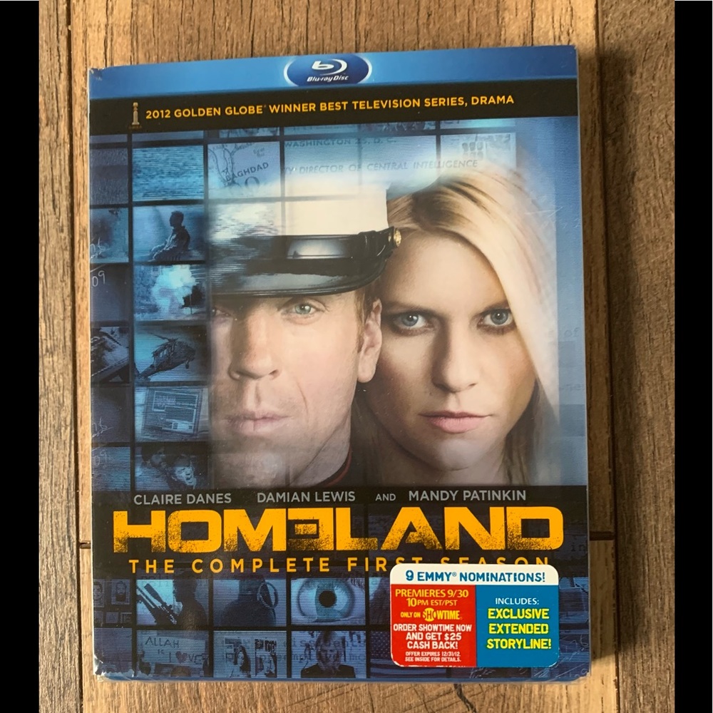 Brand New Sealed & in Sleeve Complete First Season of Homeland Blu-ray D…